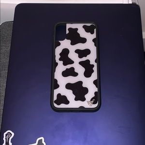 iPhone X Cow Print WildFlower Case